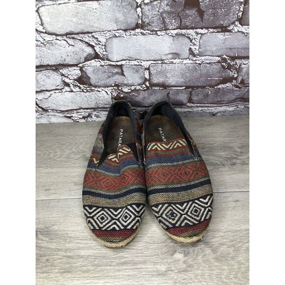 PATARA Chiang Mai Seeker MultiColor Fabric Slip On Loafers Sneakers Men 41EU/8M - Picture 2 of 16